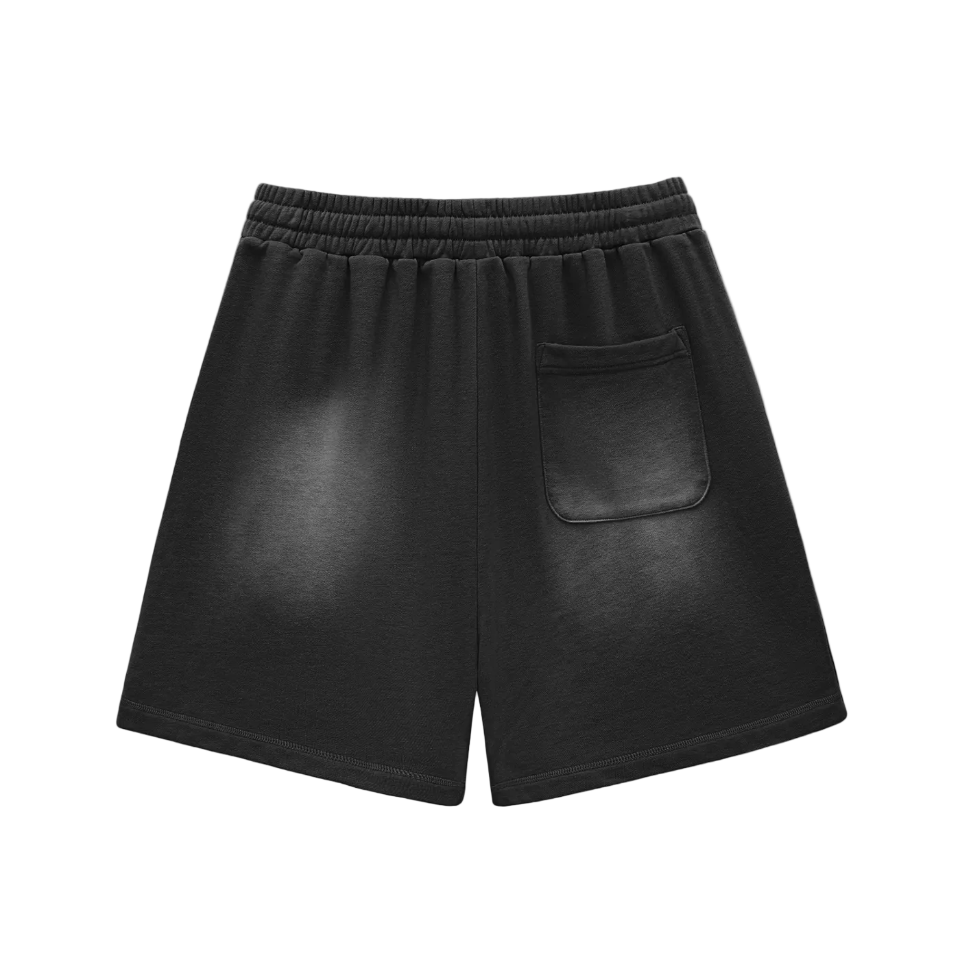 Team God Sun Fade Raw Edge Cotton Shorts