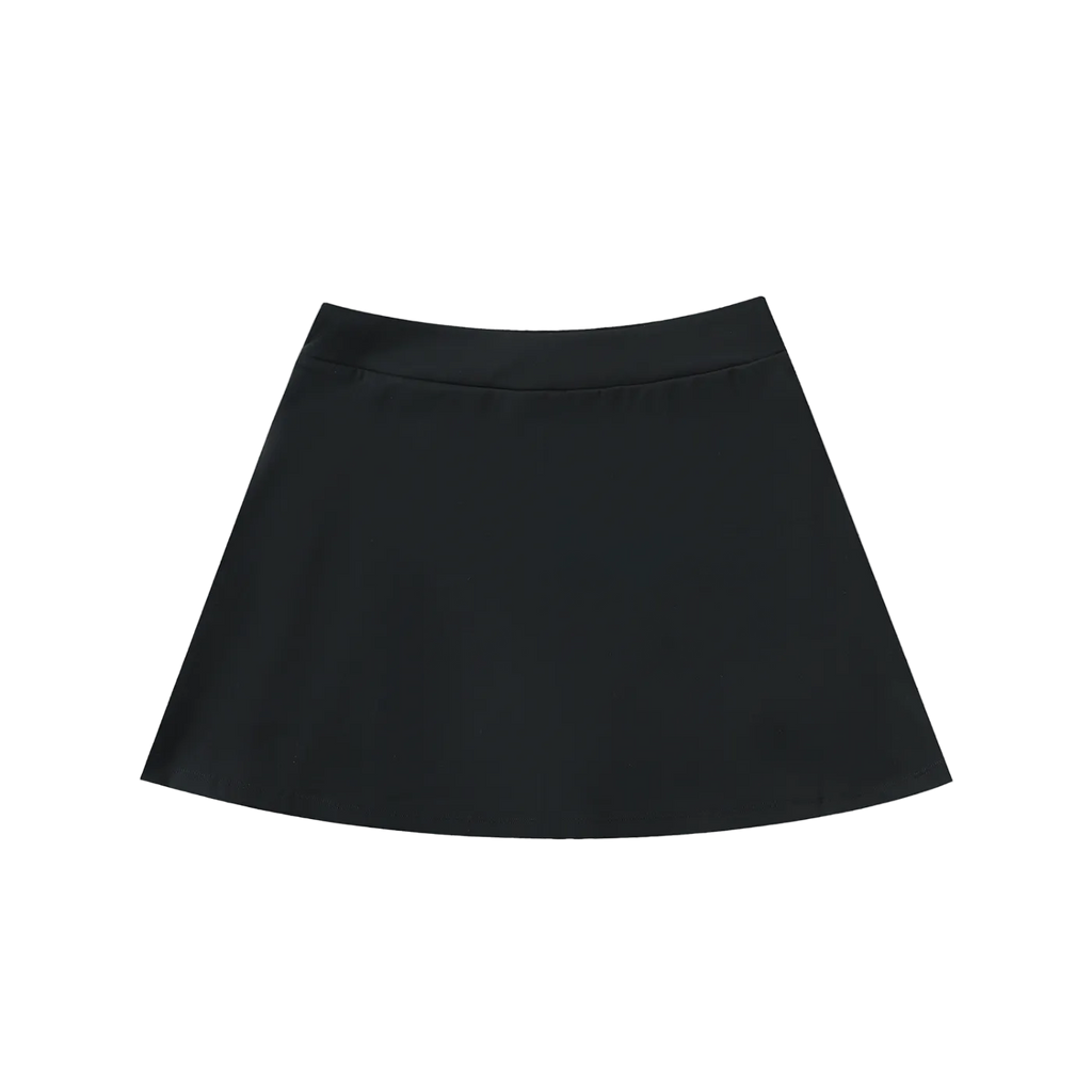 DHDE High-Waist Pocketed A-Line Skirt