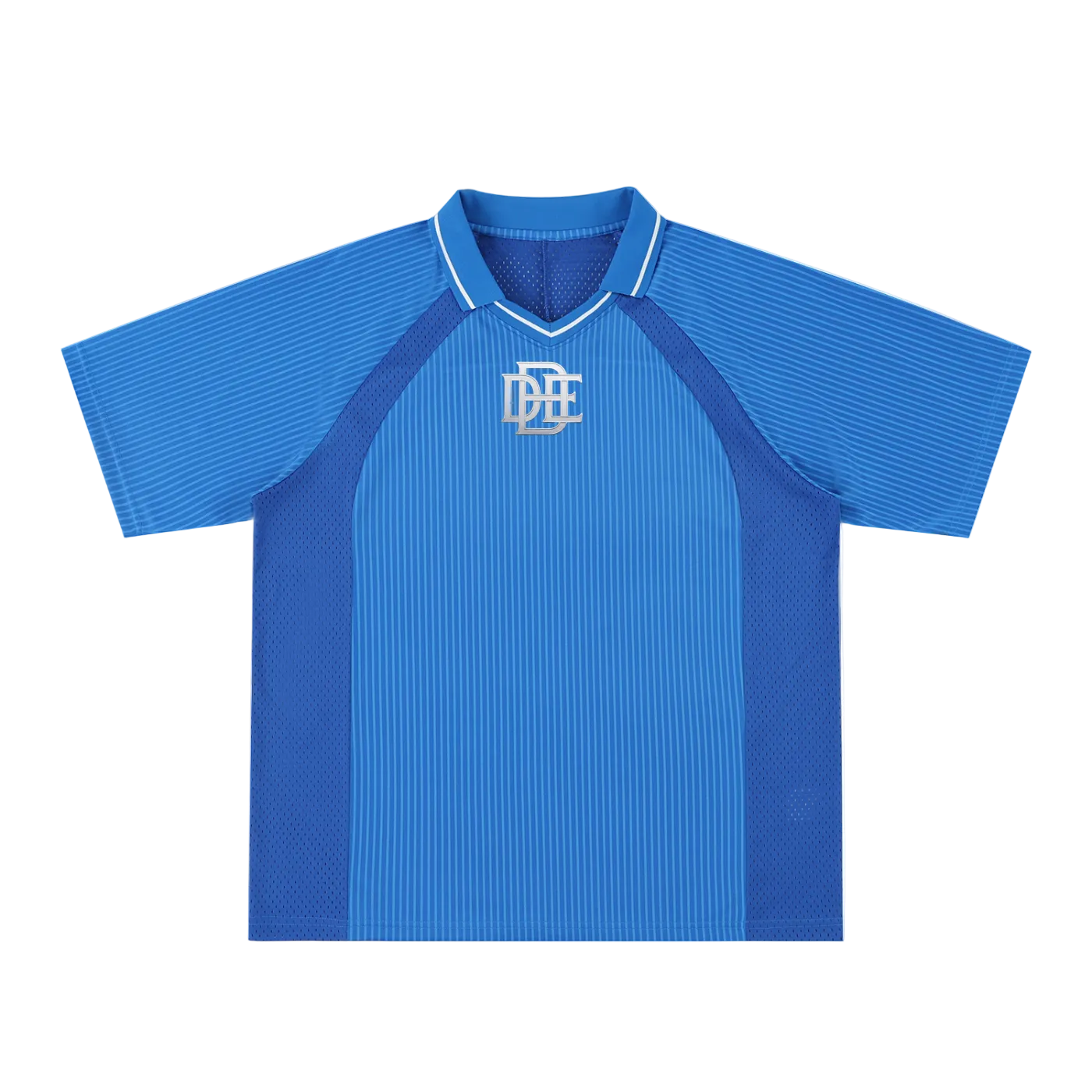 Striped V-Neck Soccer Jersey