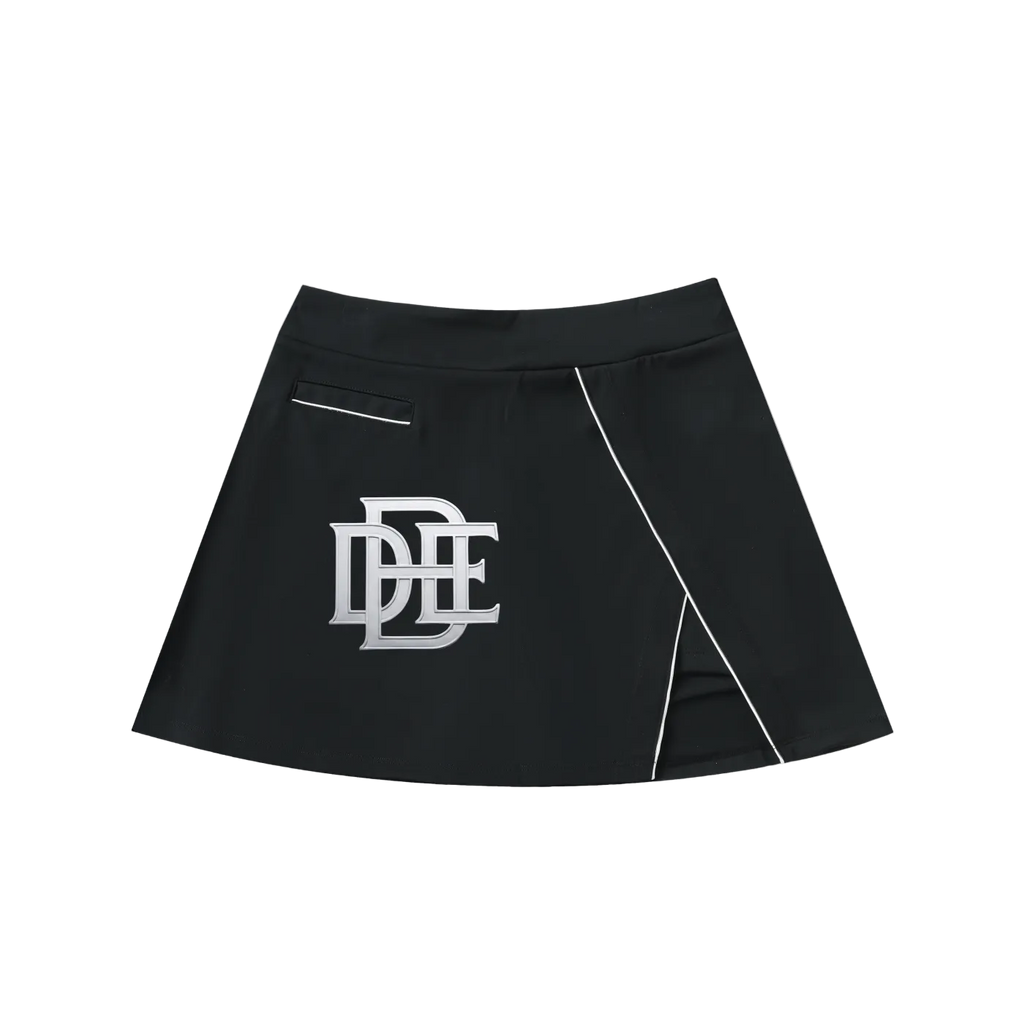 DHDE High-Waist Pocketed A-Line Skirt